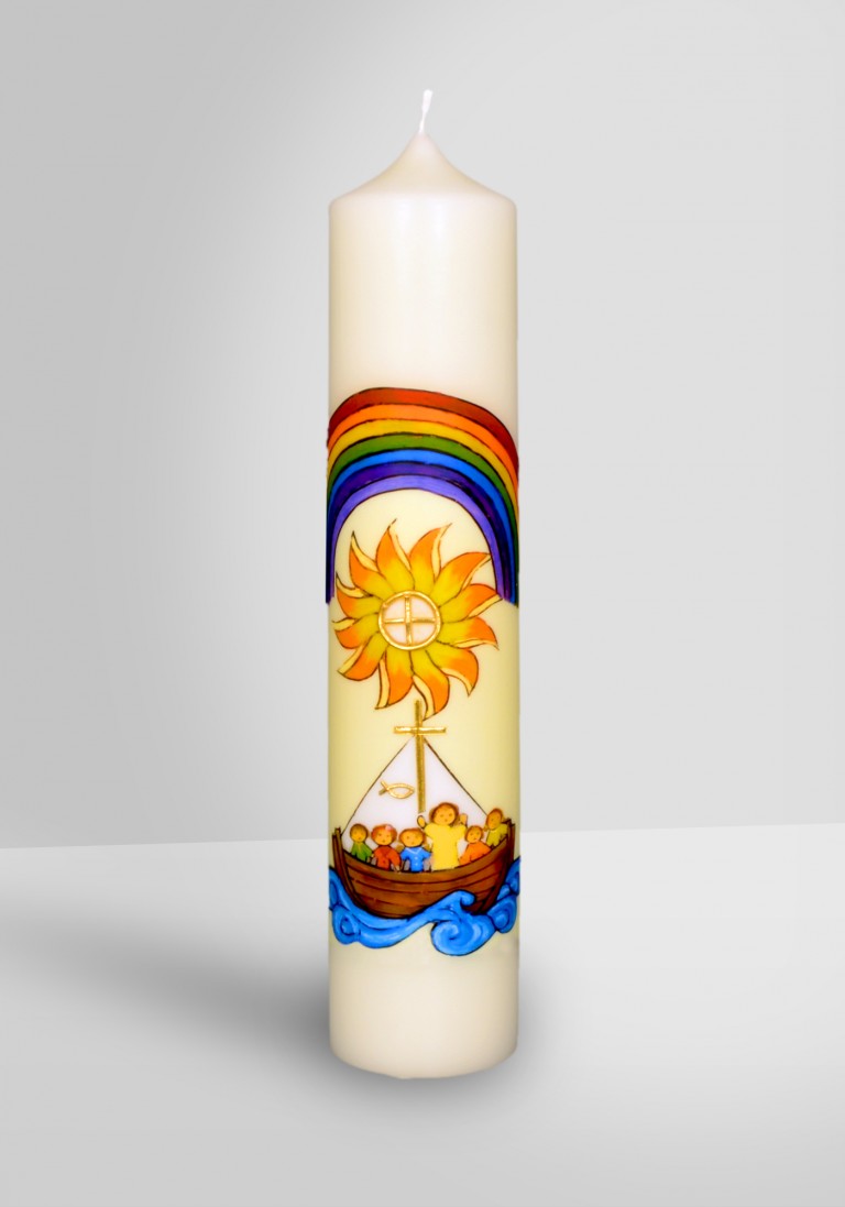 Taufkerze "Christenschiff"