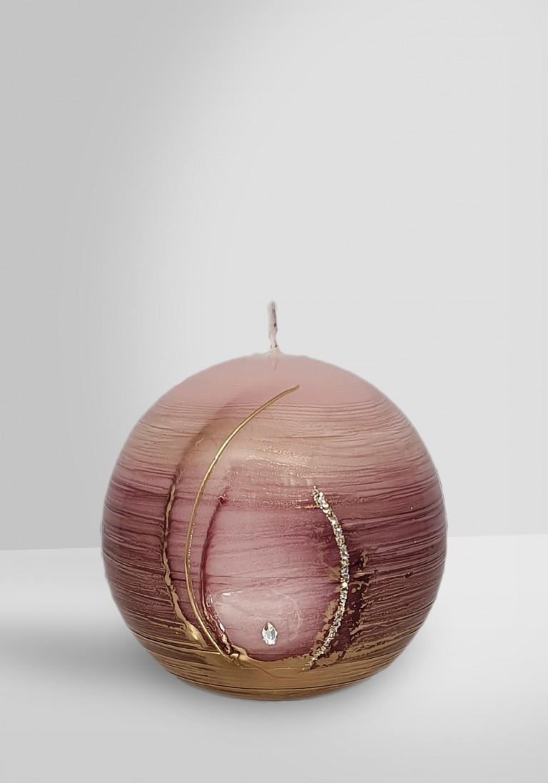 Flügel Kugelkerze Design "Talida" Rosenholz